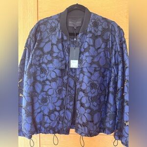 Kendall & Kylie Black and Blue Lace Jacket